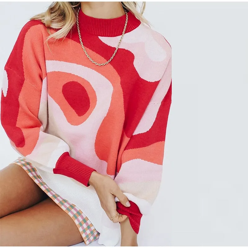 Soft Loose Tops Lady Long Sleeve Sweaters