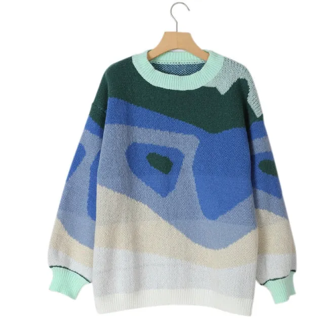 Soft Loose Tops Lady Long Sleeve Sweaters