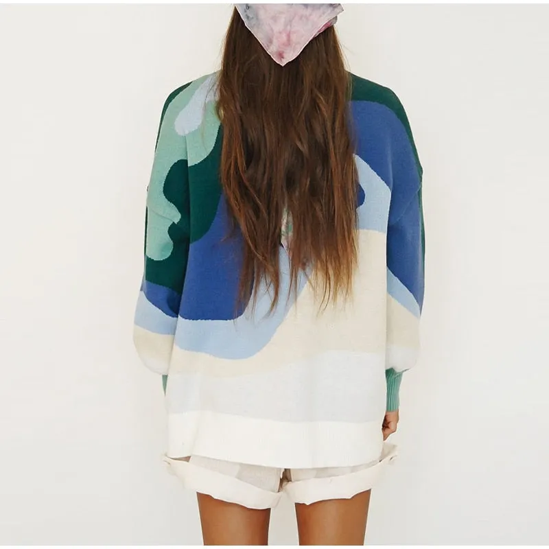 Soft Loose Tops Lady Long Sleeve Sweaters