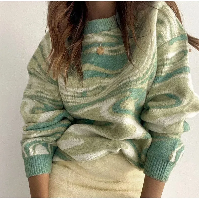 Soft Loose Tops Lady Long Sleeve Sweaters