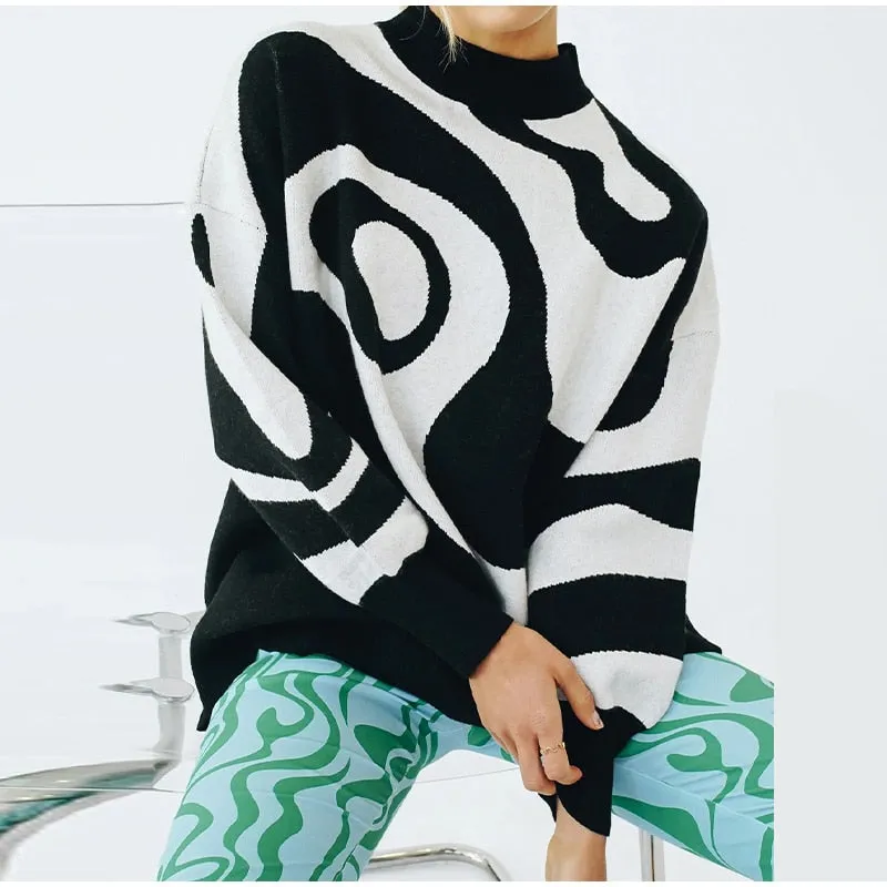 Soft Loose Tops Lady Long Sleeve Sweaters