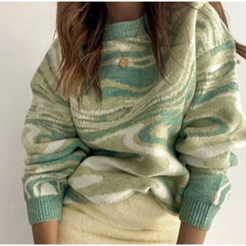 Soft Loose Tops Lady Long Sleeve Sweaters