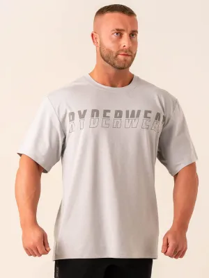 Soft Tech Oversized T-Shirt - Grey Marl