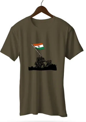 Soldiers With Flag_Olive