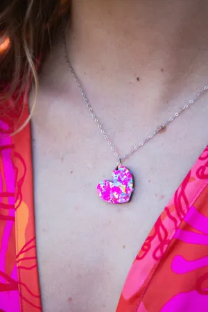 Sparkle heart Charm Necklace