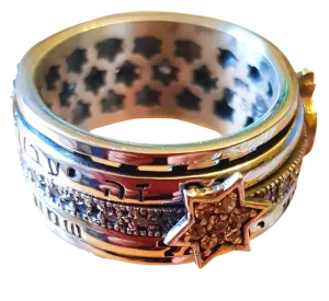 Spinner Ring Charms Engraved Verses