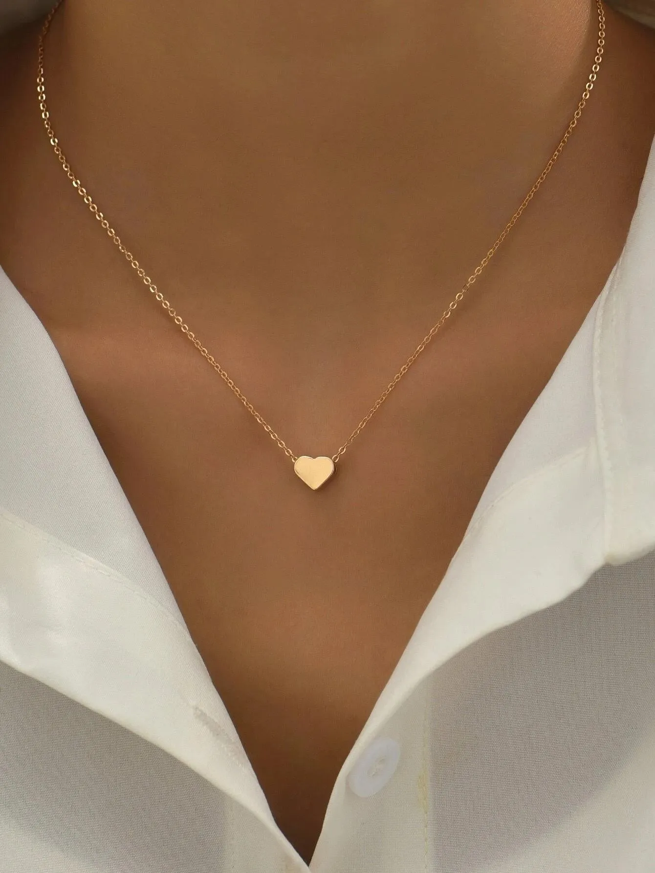 Stainless Steel Heart Pendant Necklace