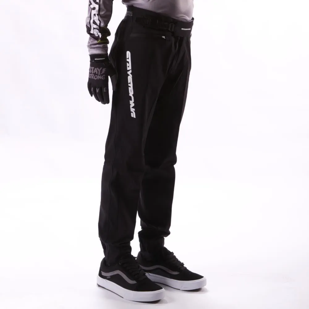 Stay Strong Youth V2 Race Pants - Black/White