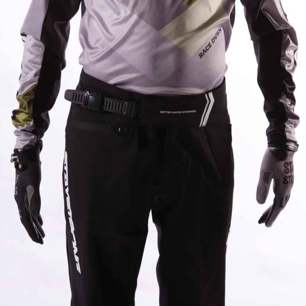 Stay Strong Youth V2 Race Pants - Black/White