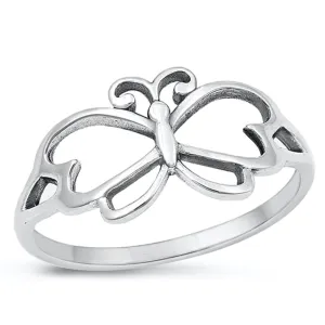 Sterling Silver Butterfly Ring