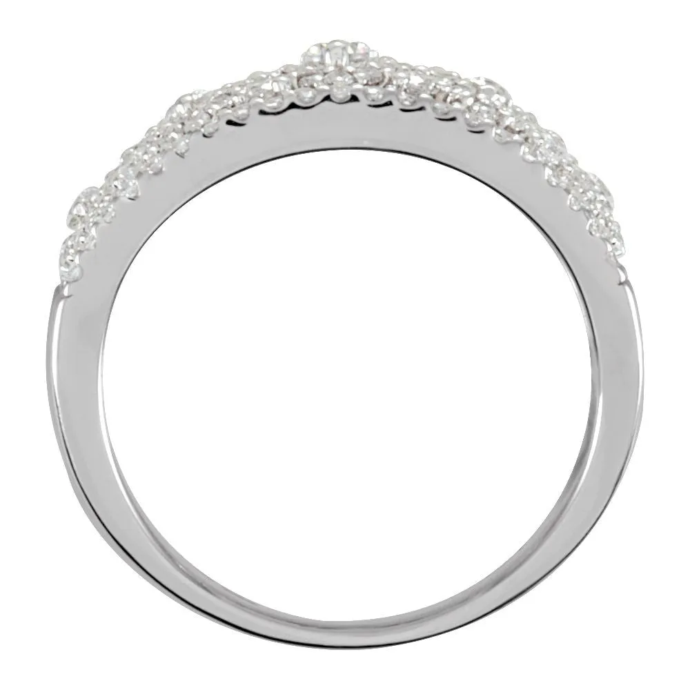 Sterling Silver Cubic Zirconia Anniversary Band Size 7