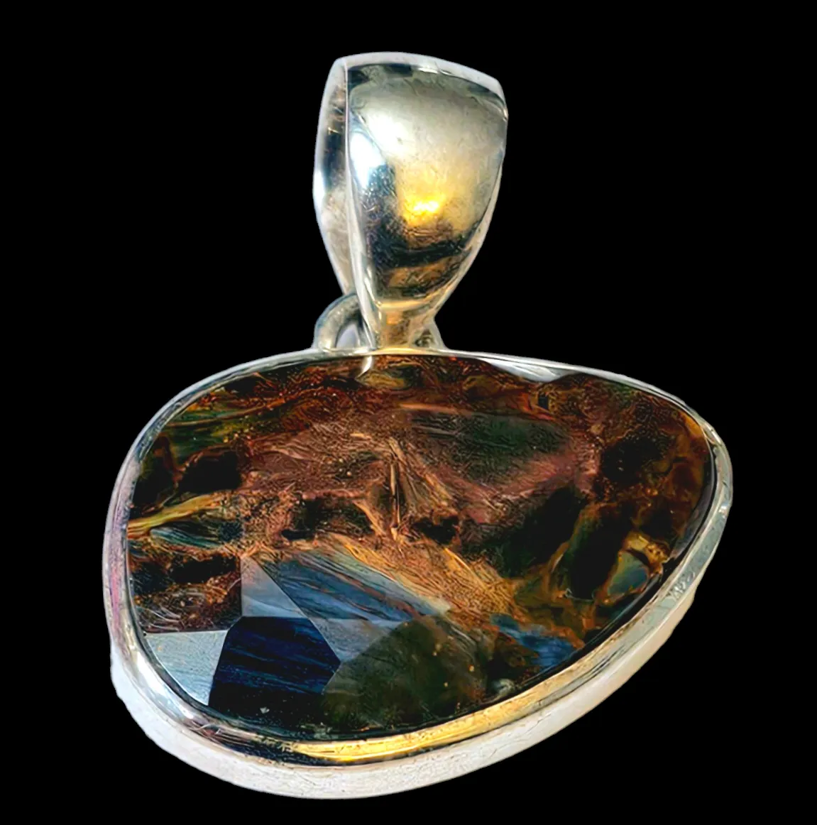 Sterling Silver Pendant with Pietersite