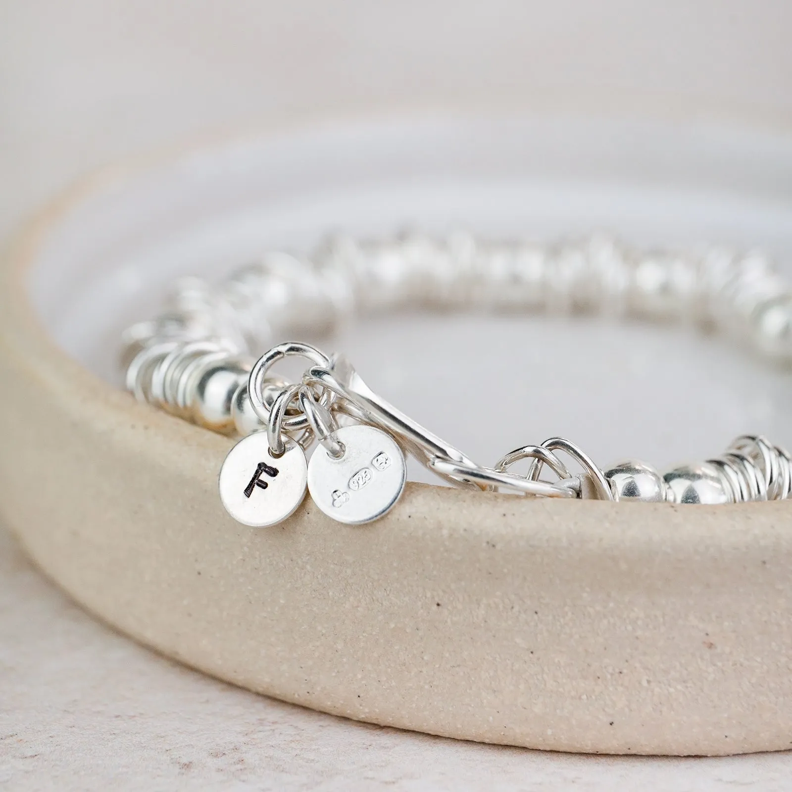 Sterling Silver Rings Bracelet