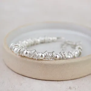 Sterling Silver Rings Bracelet