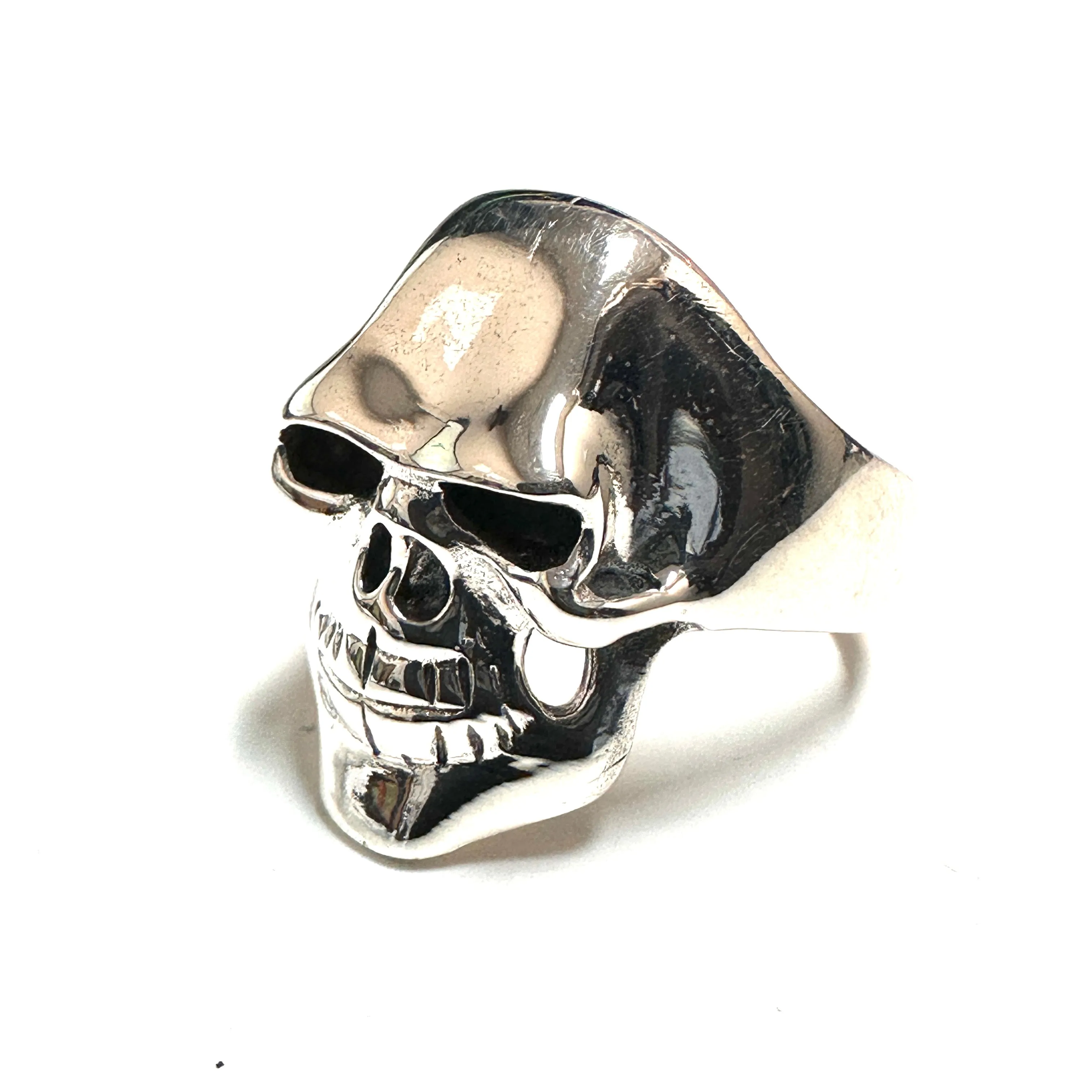 Sterling Silver Solid Skull Ring