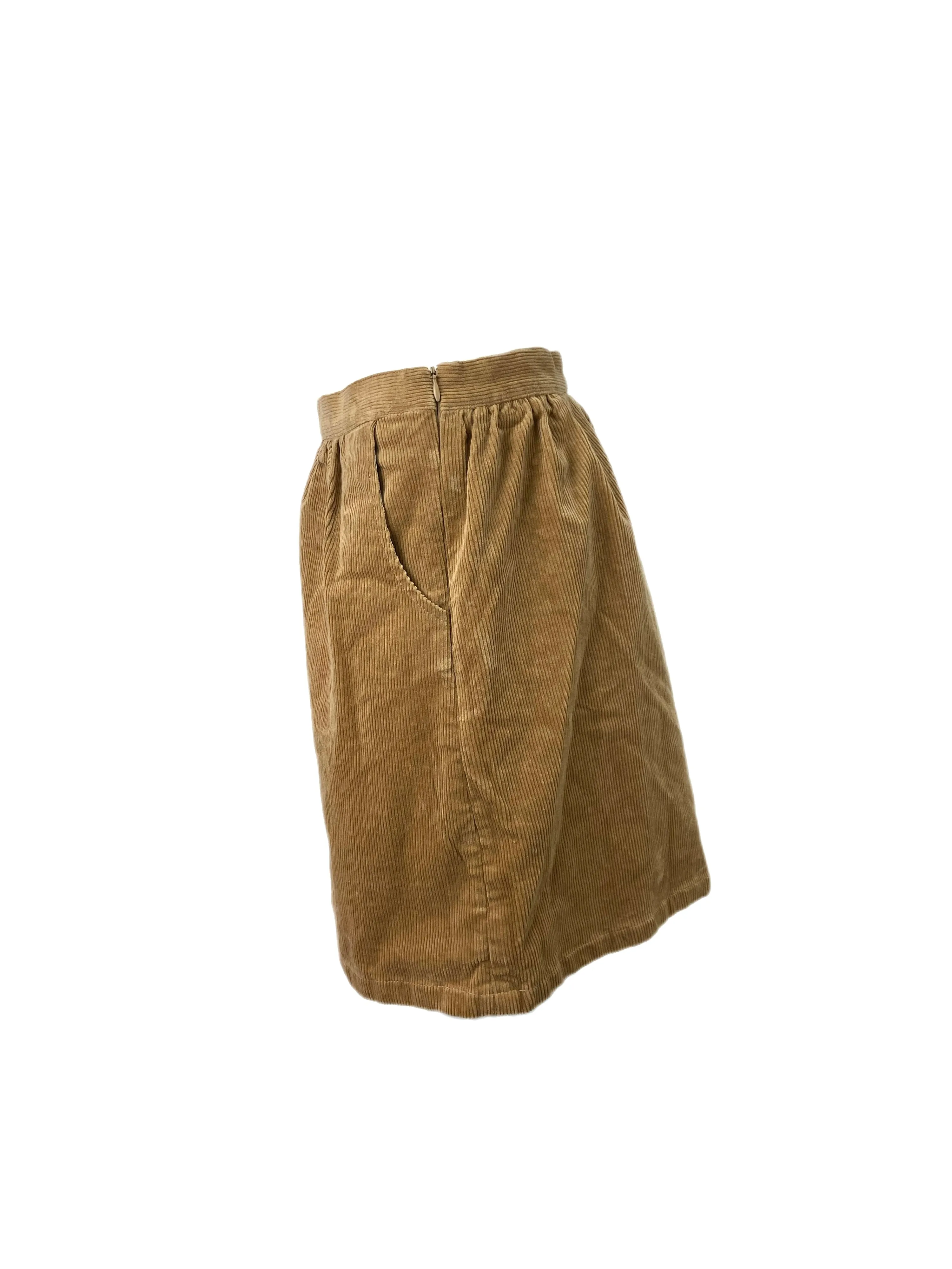 STEVEN ALAN Women's Brown Ella Corduroy Pencil Skirt NWT