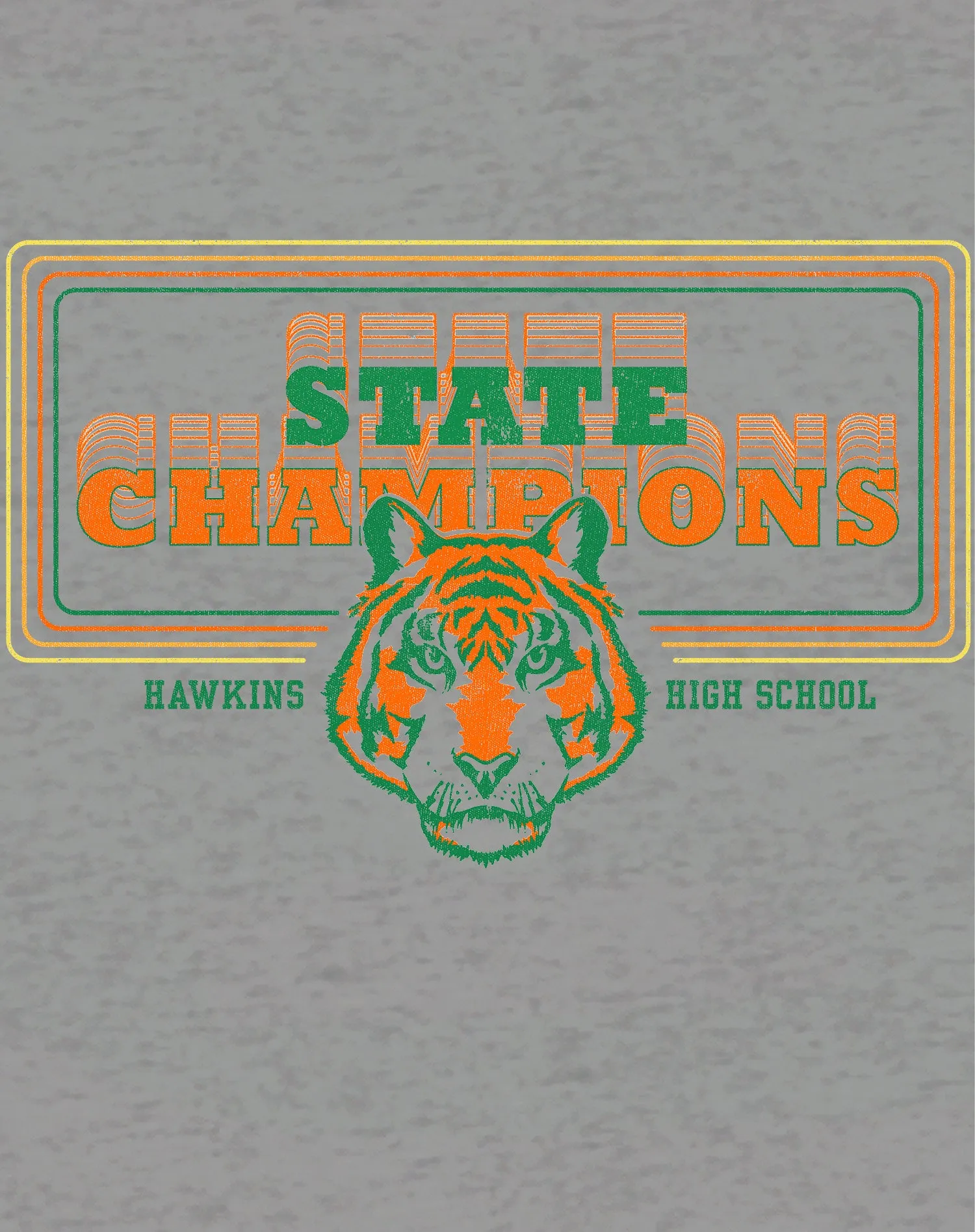 Stranger Things Hawkins High Tigers Champions Official Women's T-Shirt