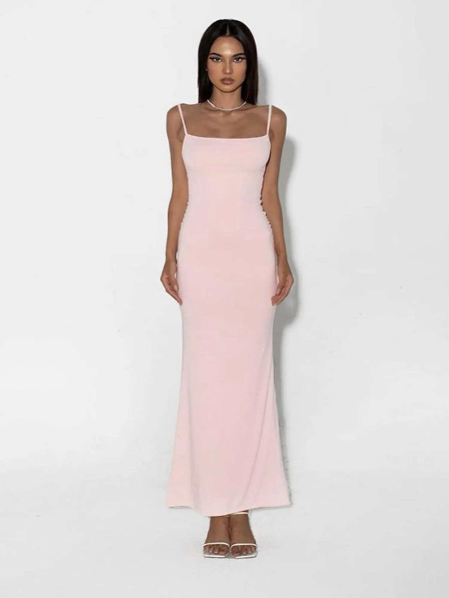 Strappy Fitted Maxi Dress
