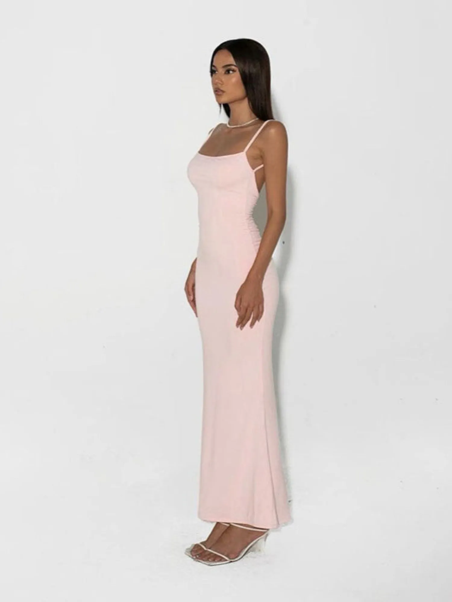 Strappy Fitted Maxi Dress