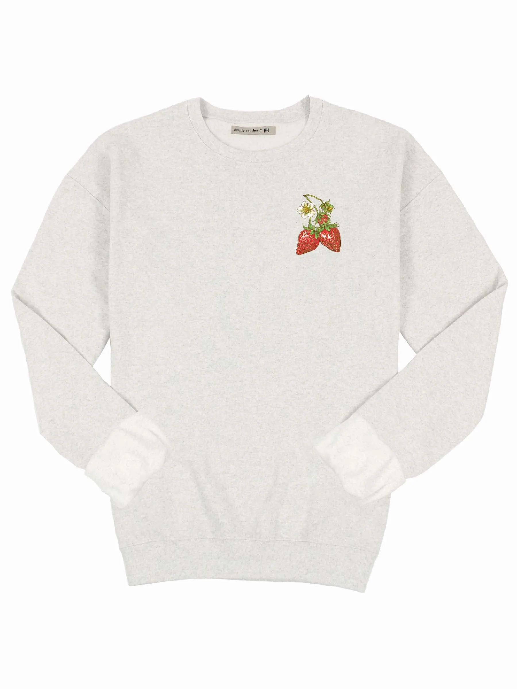 Strawberry Patch Crewneck Pullover by Simply Southern