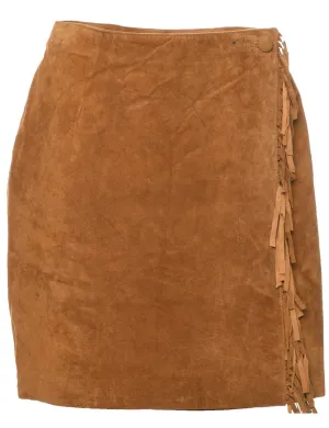 Suede Pencil Skirt - M