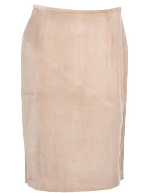 Suede Pencil Skirt - M