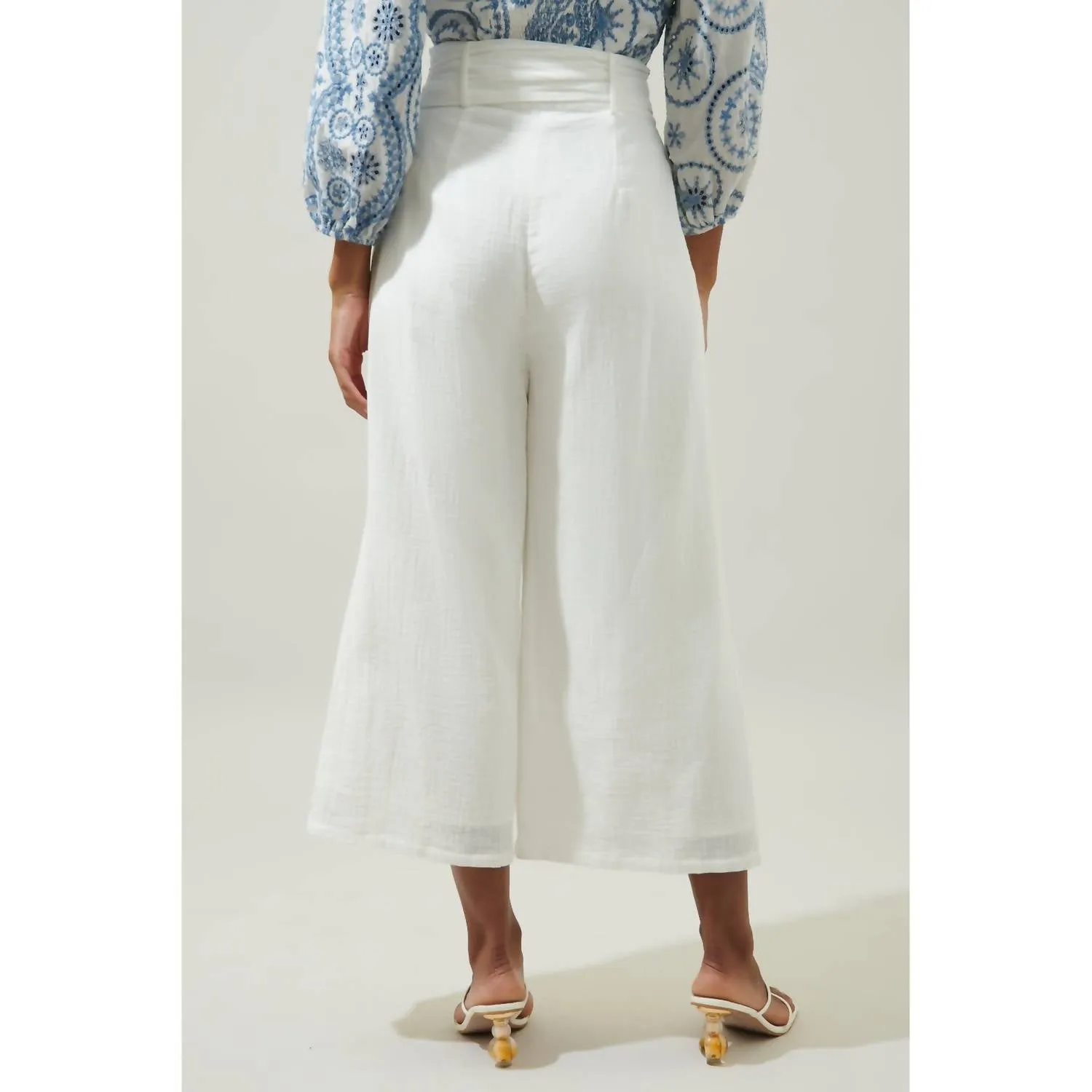 Sugarlips - Tres Bien Cotton Wide Leg Pants