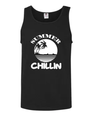 Summer chillin tank top, summer tank top, beach party tank top