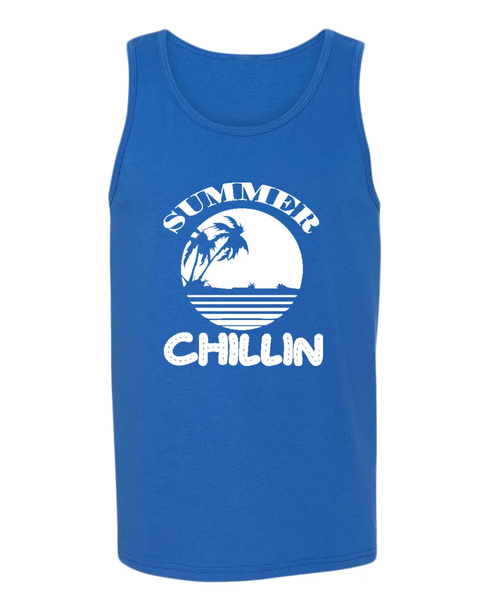 Summer chillin tank top, summer tank top, beach party tank top