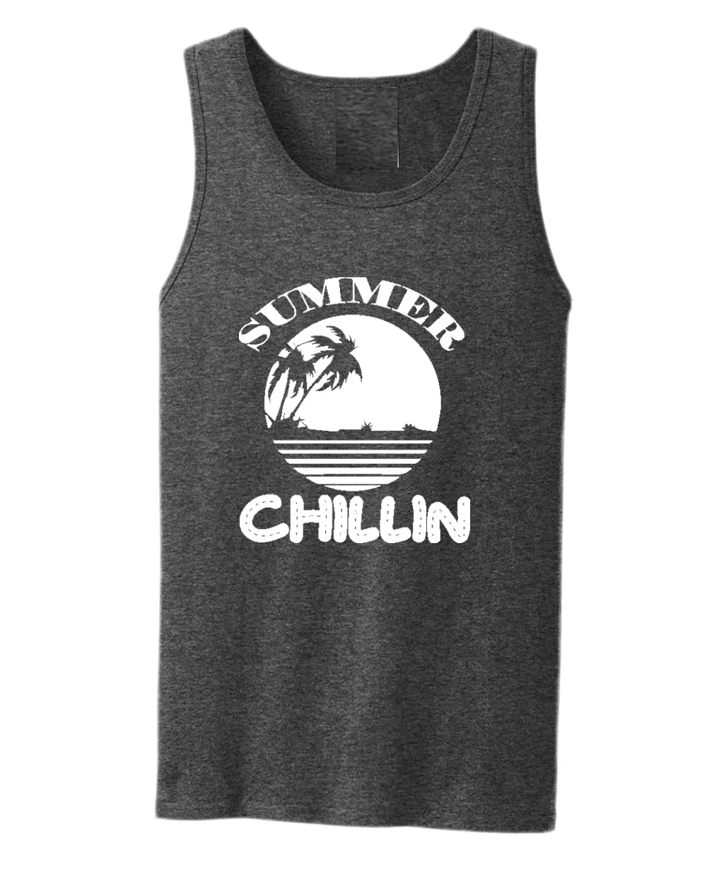 Summer chillin tank top, summer tank top, beach party tank top