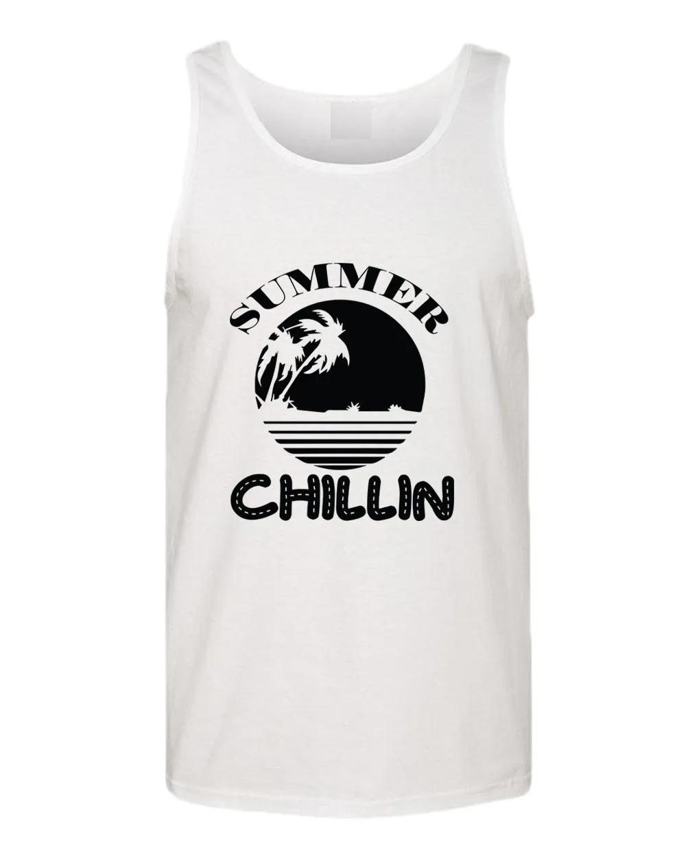 Summer chillin tank top, summer tank top, beach party tank top