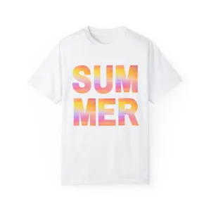 Summer Ombre Letters T-Shirt