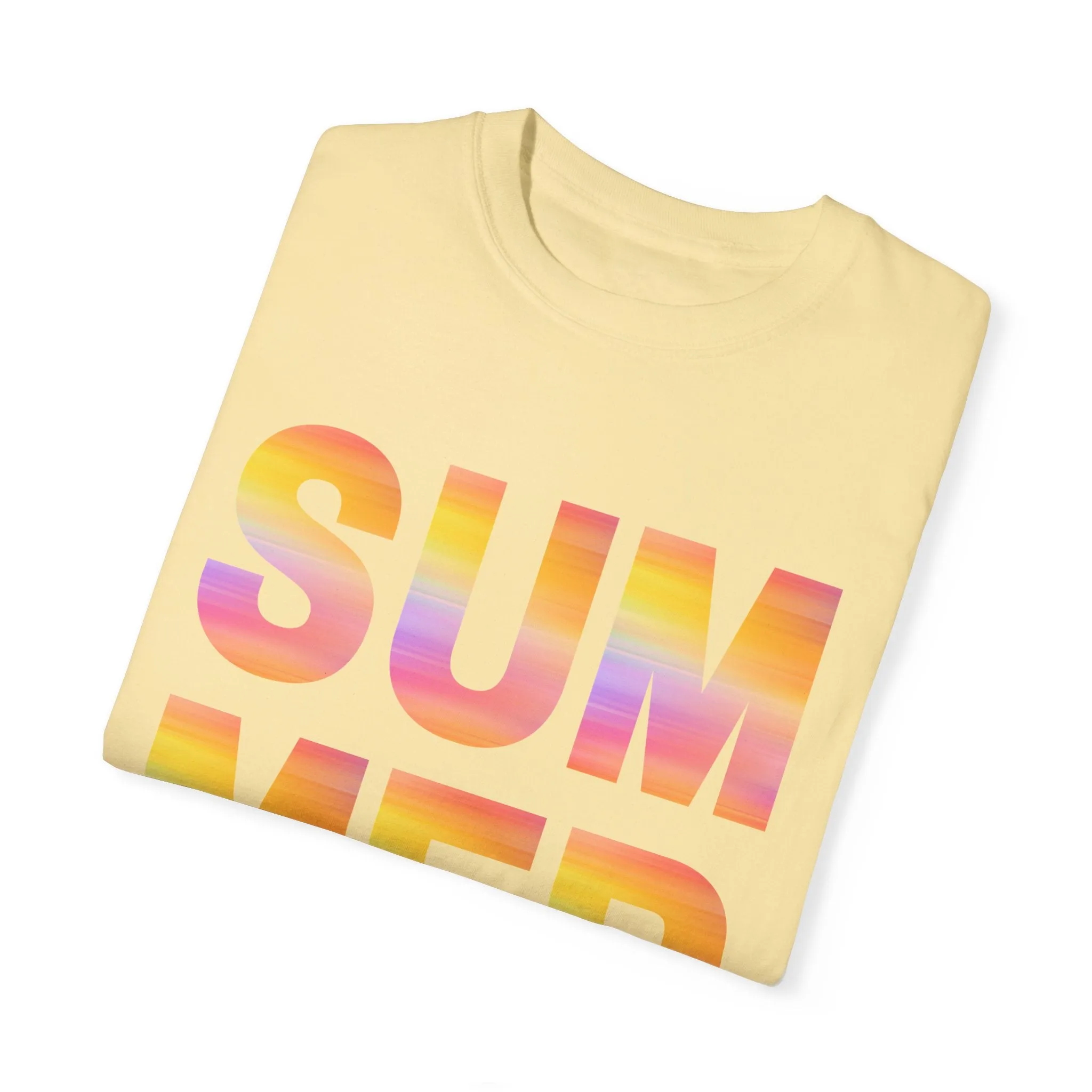 Summer Ombre Letters T-Shirt