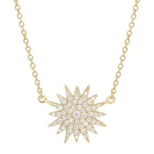 SUNBURST NECKLACE, GOLD