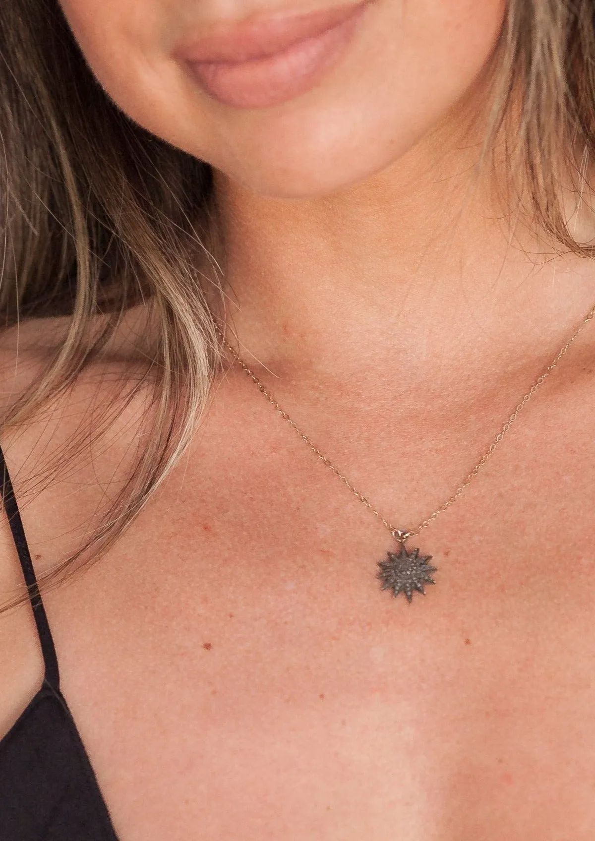 Sunshine Pave Diamond Necklace