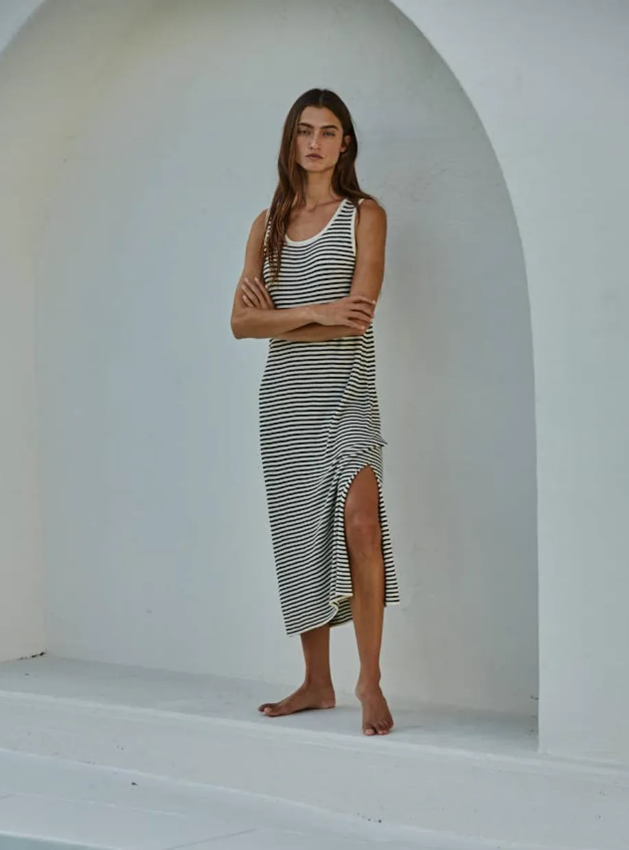 Suzi Dress -- Natural/Black