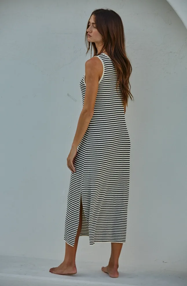 Suzi Dress -- Natural/Black