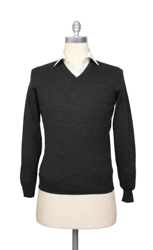 Svevo Parma Charcoal Gray V-Neck Sweater