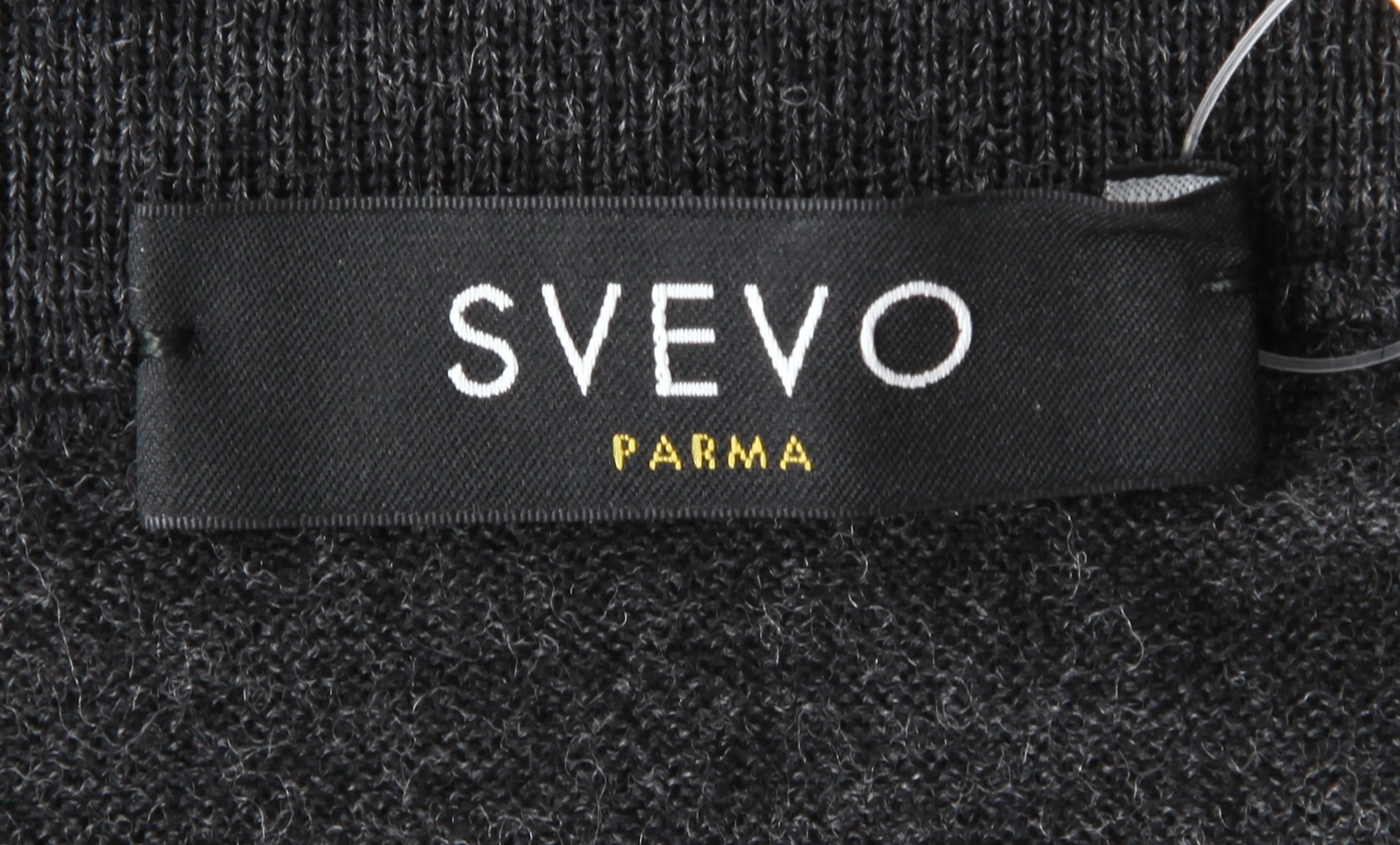 Svevo Parma Charcoal Gray V-Neck Sweater