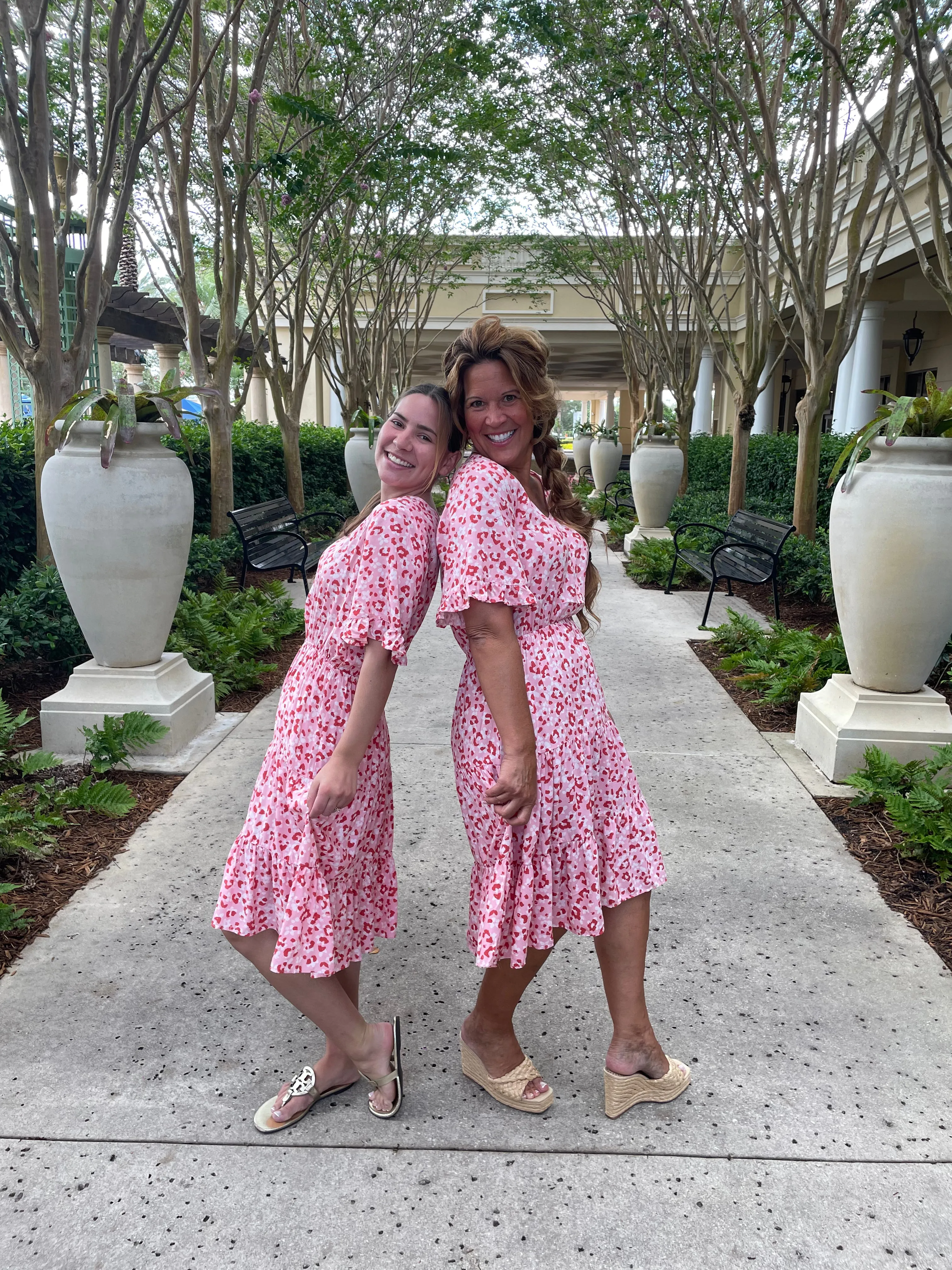 Sweetheart Pink Leopard Dress