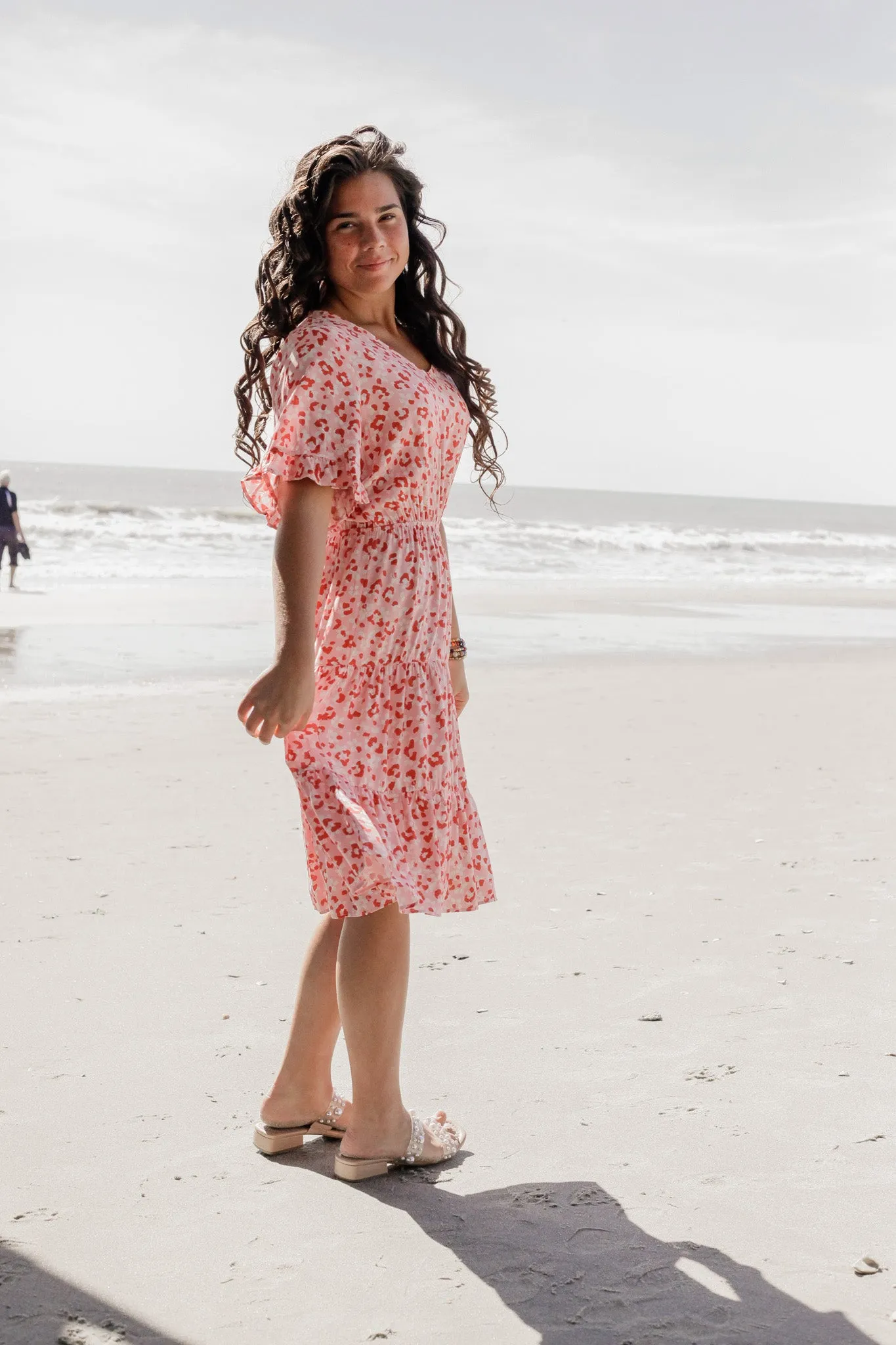 Sweetheart Pink Leopard Dress