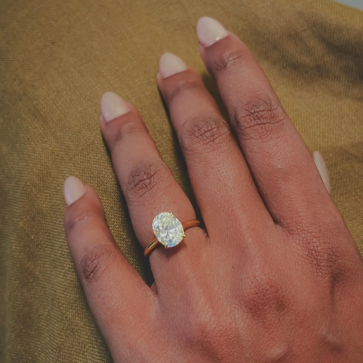Sydney Oval Cut Promise Ring