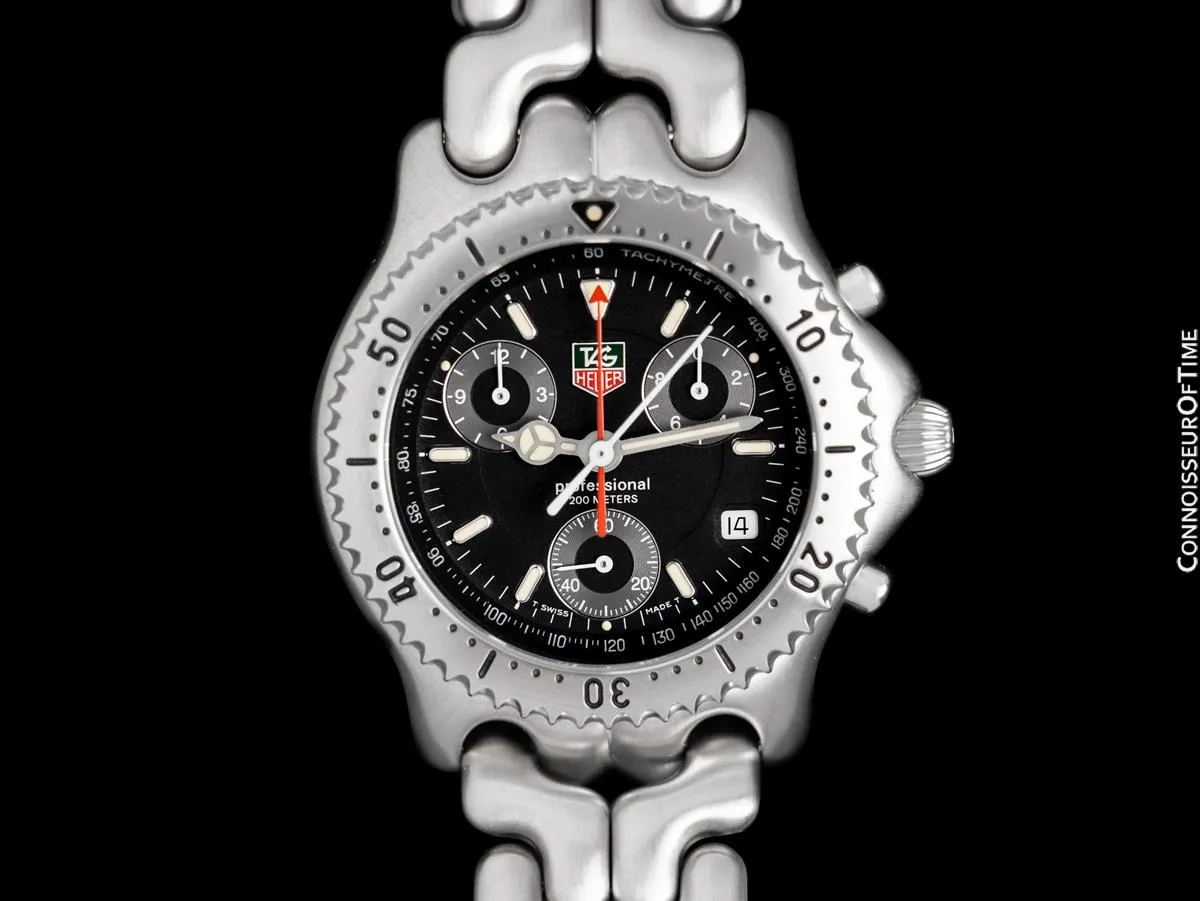 TAG Heuer Professional SEL Sport Elegance Mens Steel Chronograph Watch - True New Old Stock with Box & Papers