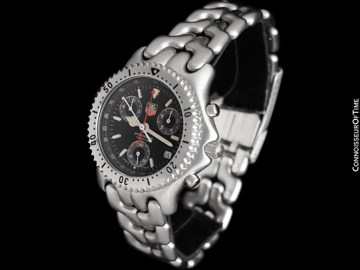 TAG Heuer Professional SEL Sport Elegance Mens Steel Chronograph Watch - True New Old Stock with Box & Papers