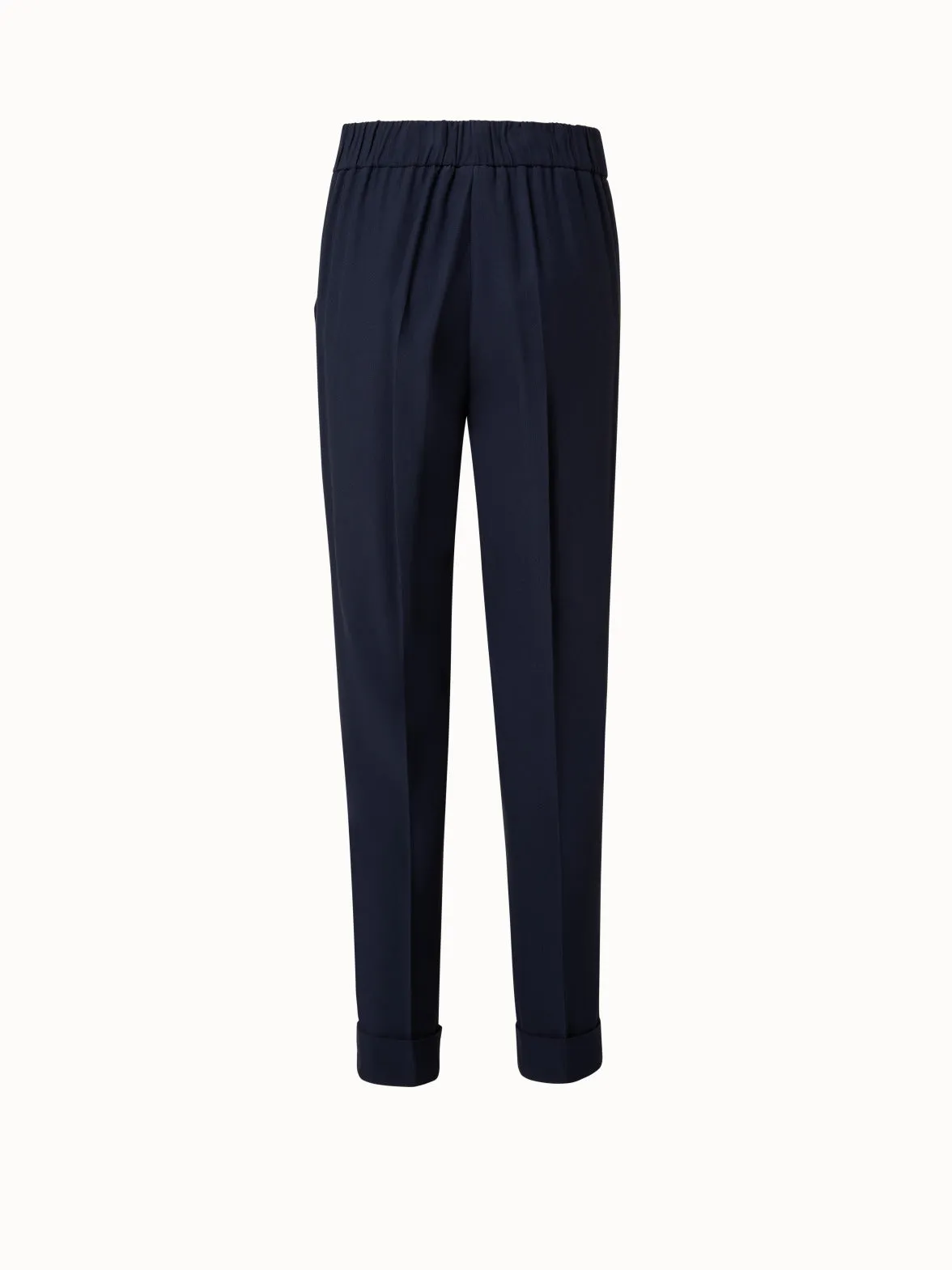 Tapered Crêpe Pants