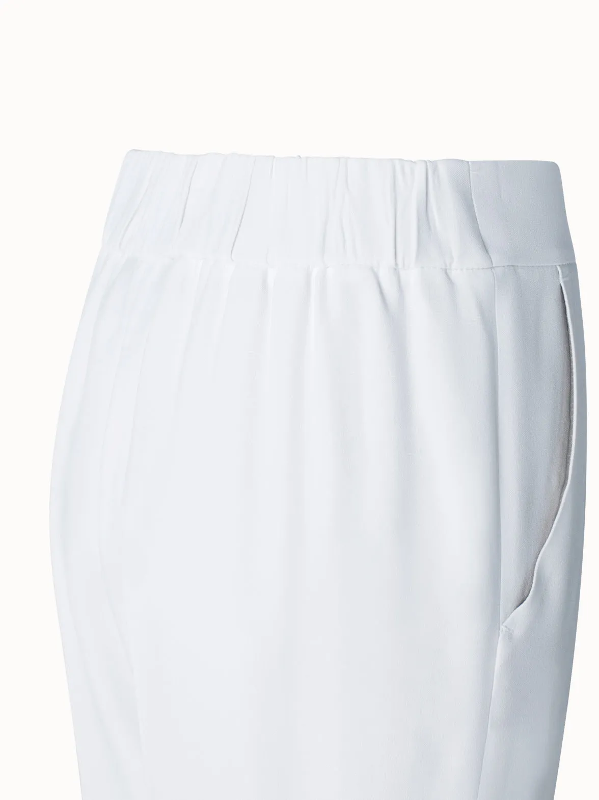 Tapered Crêpe Pants