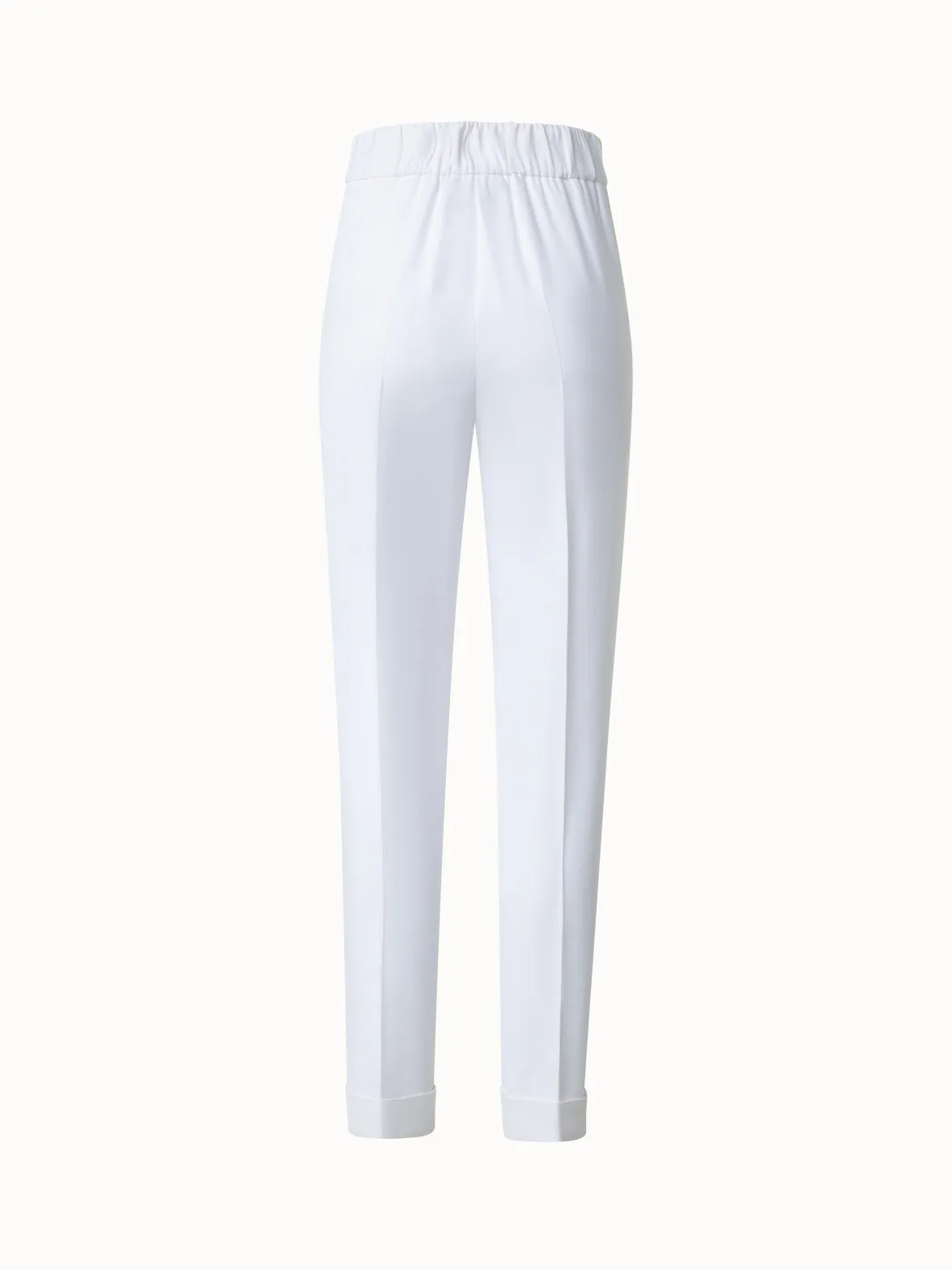 Tapered Crêpe Pants