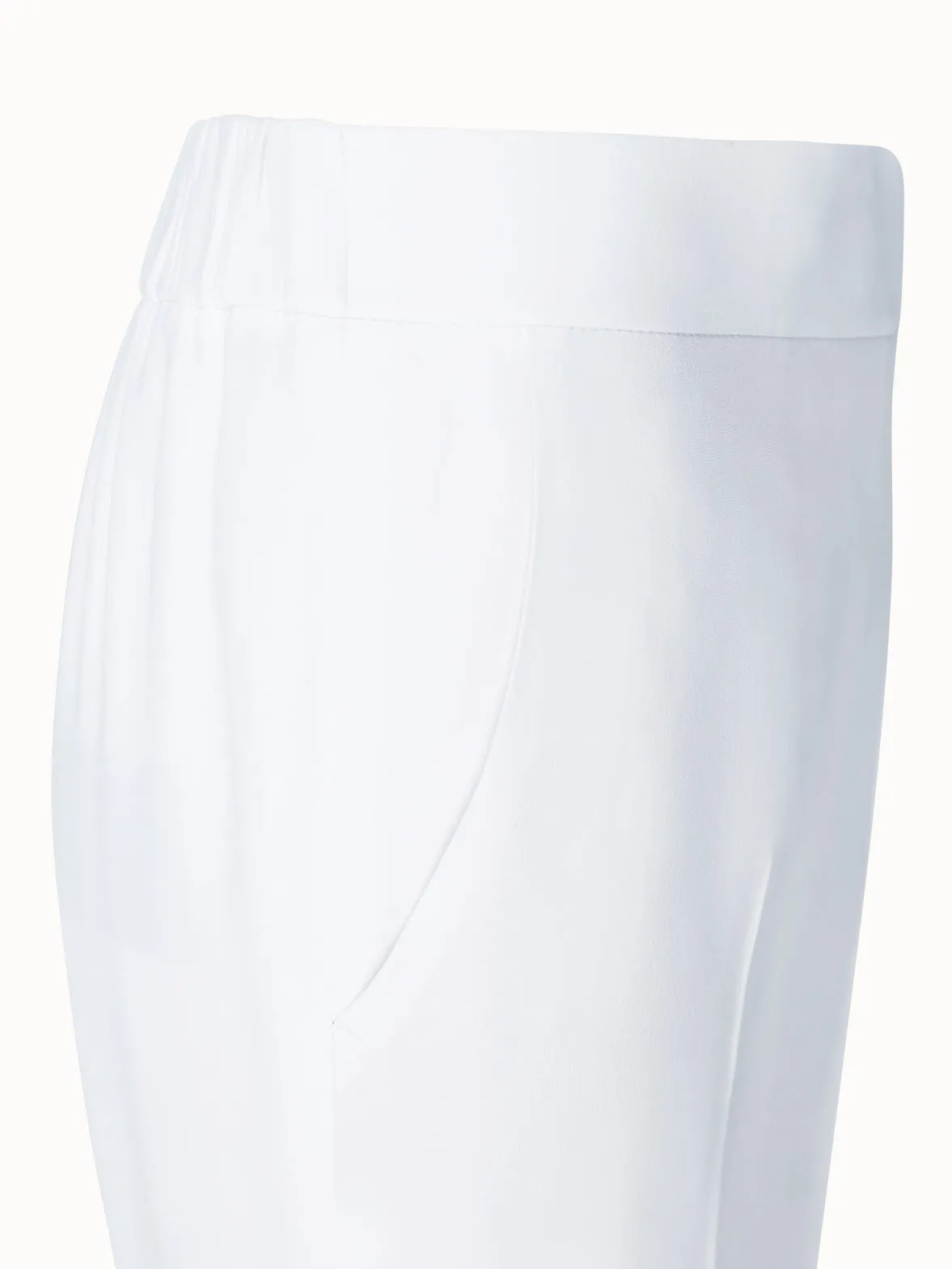 Tapered Crêpe Pants
