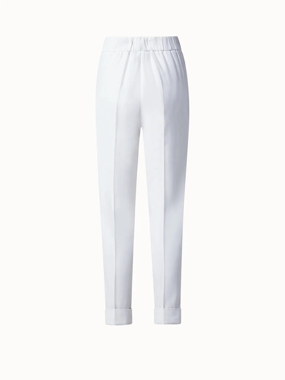 Tapered Crêpe Pants