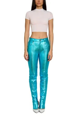 Tapered Pants with Zipper Detail